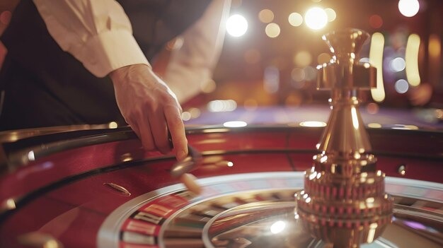 Live dealer broadcast studio with English commentary